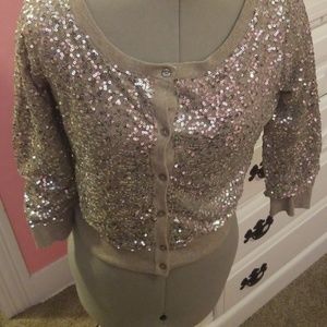 American Eagle sequined cardigan